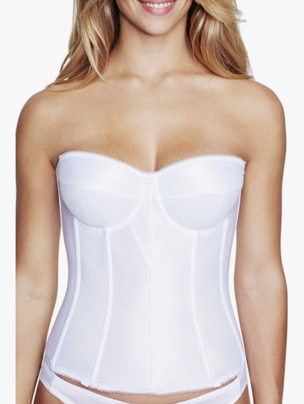 NEW! Dominique Juliette Satin Corset Bridal Bra!  Style 8950  Gorgeous White